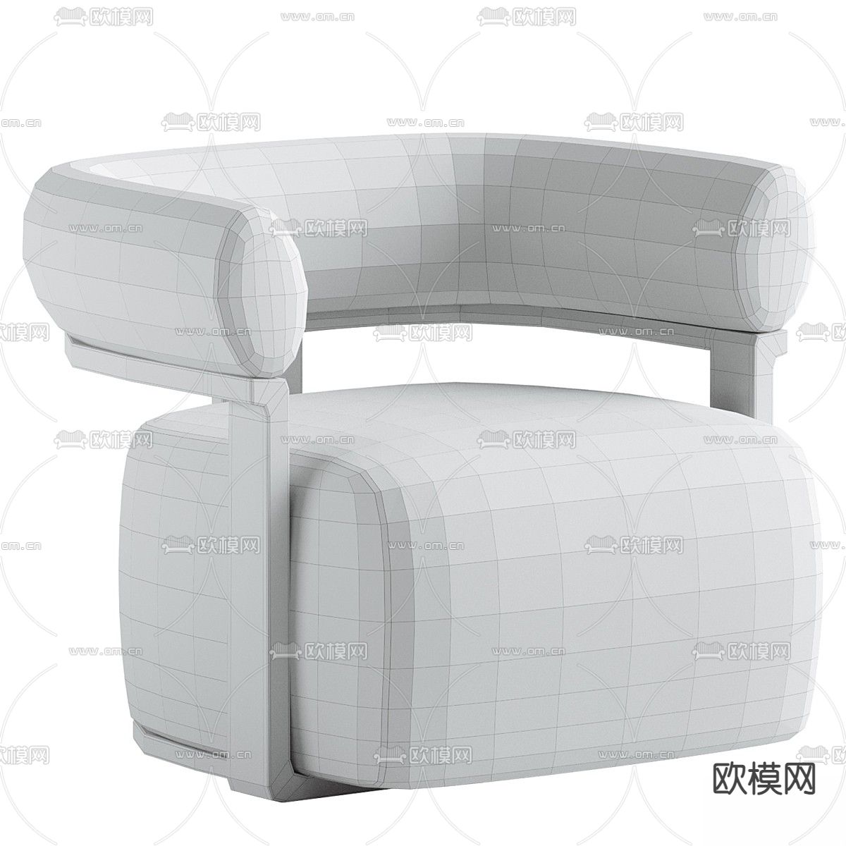 单人沙发3d模型下载（渲染图3）