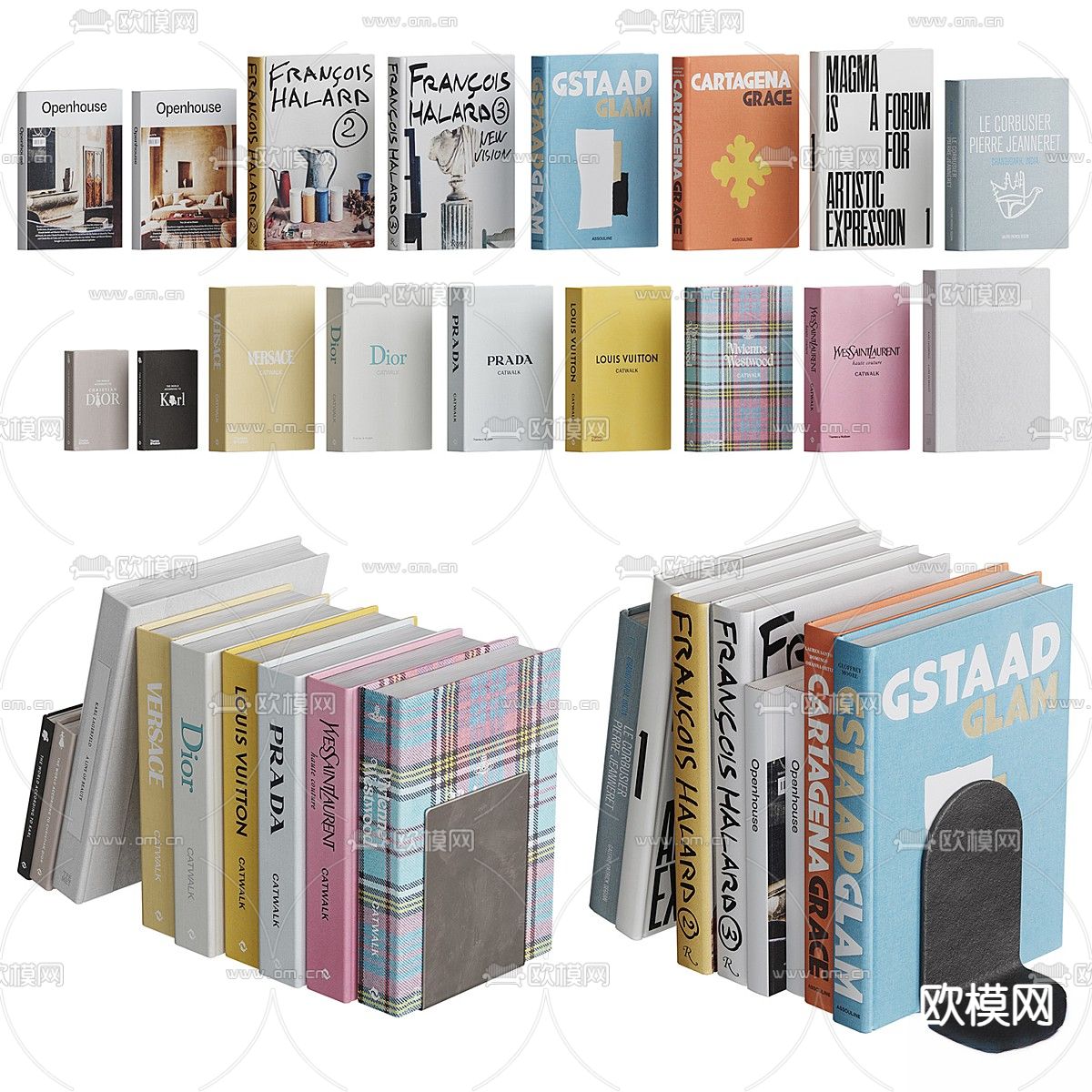 Zara 书籍 书本 书刊3d模型下载（渲染图2）