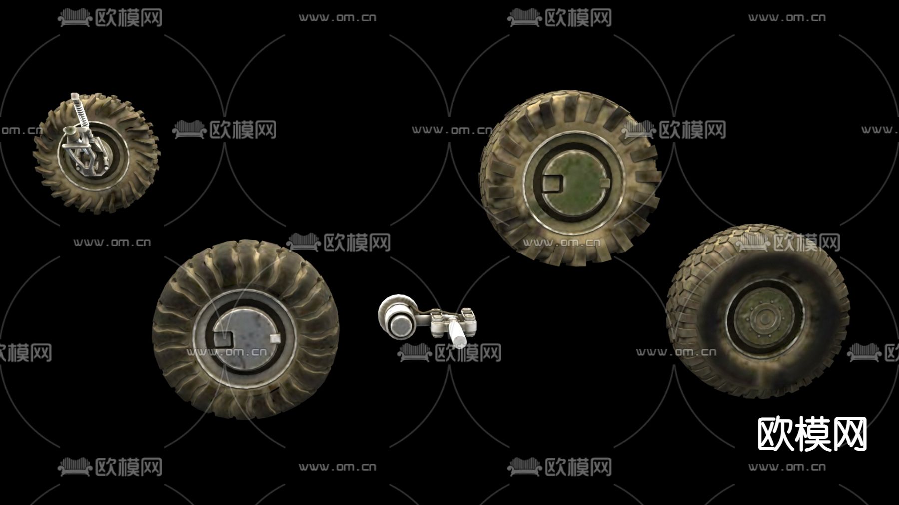汽车配件 车轮3d模型下载