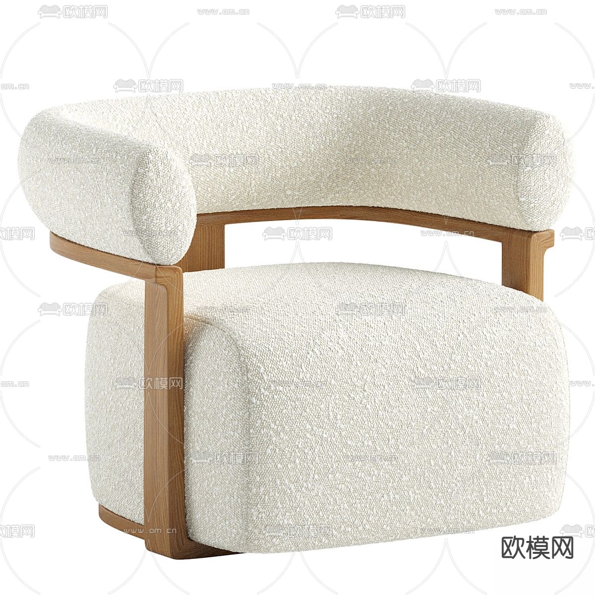 单人沙发3d模型下载（渲染图5）