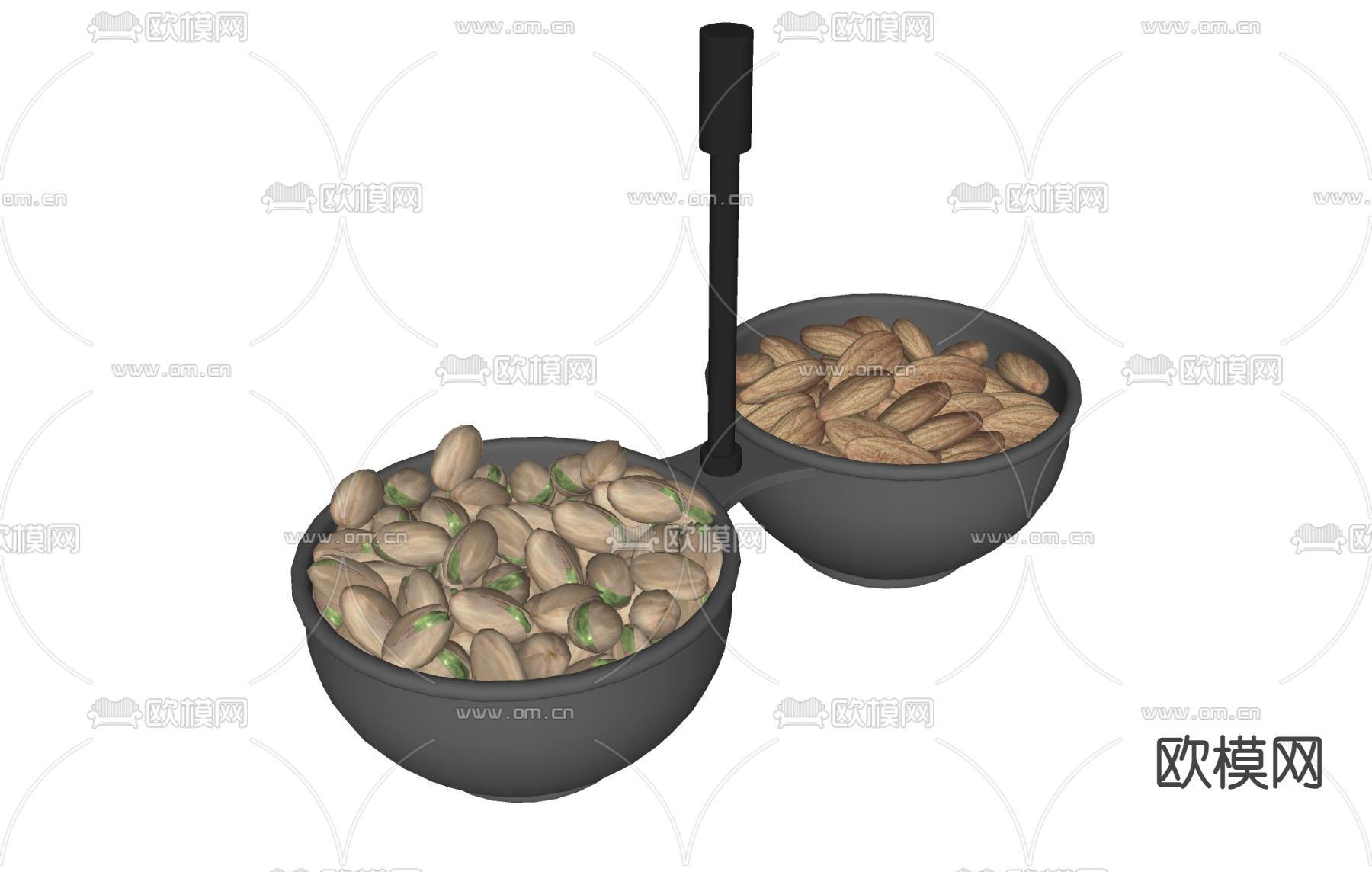 食物松子 榛子 开心果su模型下载（渲染图1）