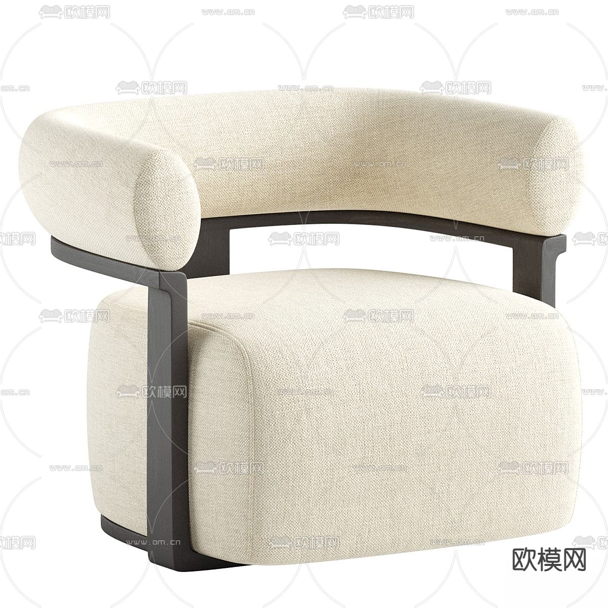 单人沙发3d模型下载（渲染图2）