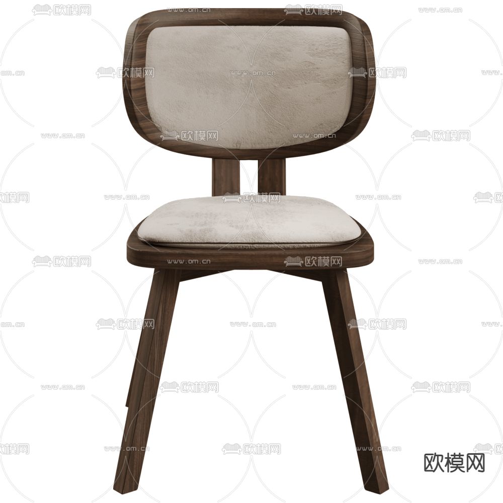 Gervasoni 椅子 餐椅3d模型下载（渲染图2）