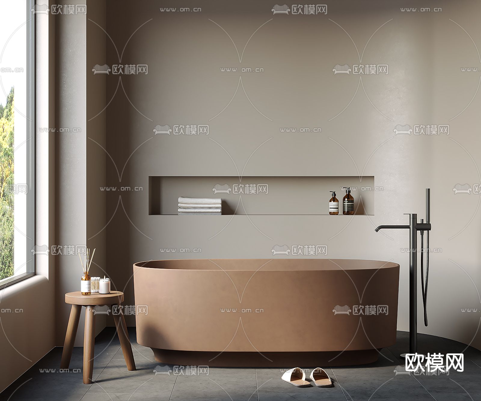 独立浴缸3d模型下载
