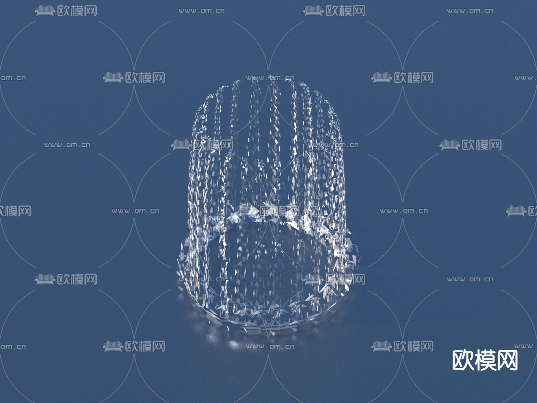 喷泉 涌泉 水景3d模型下载