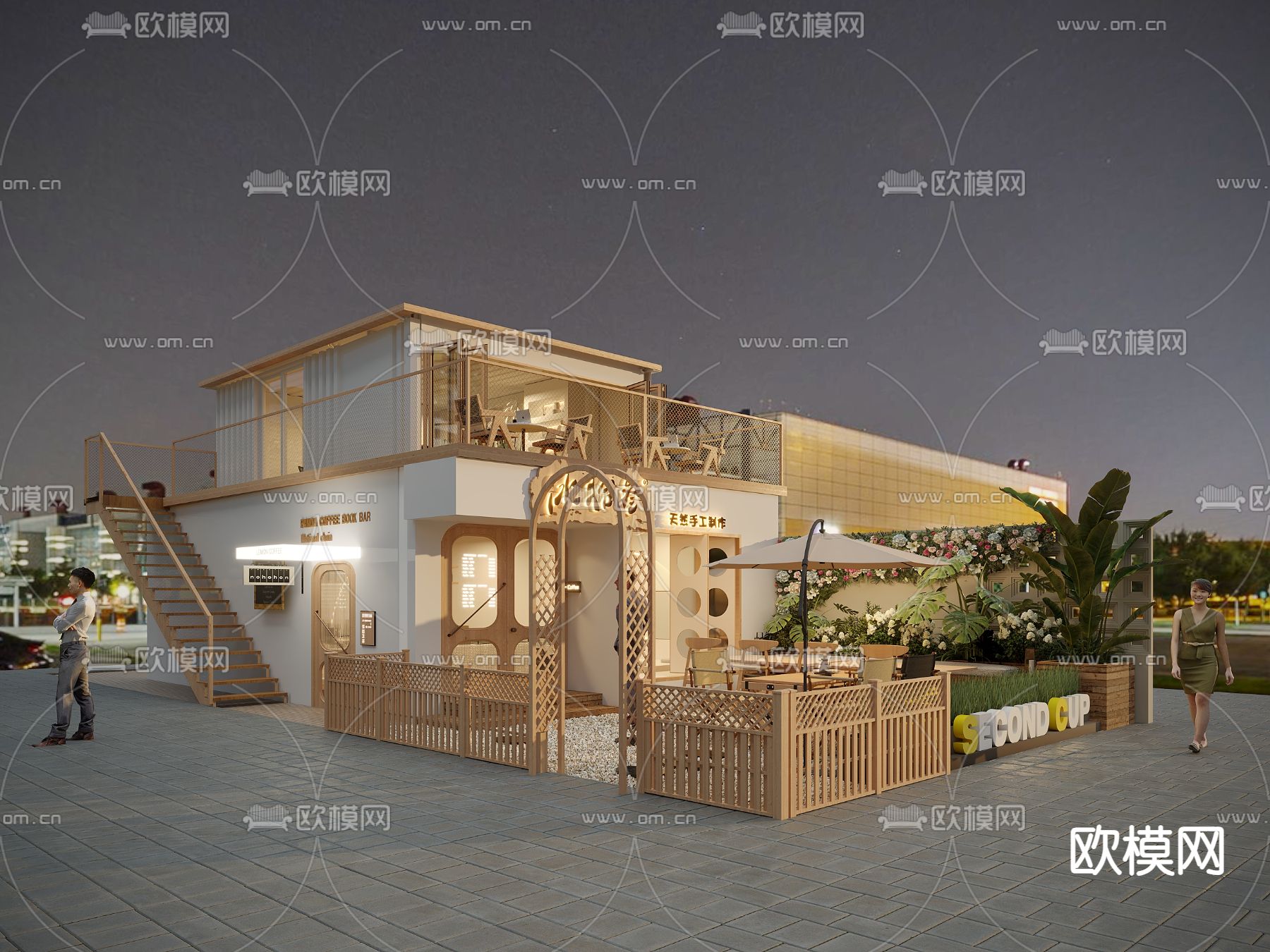 个性餐厅 咖啡店3d模型下载