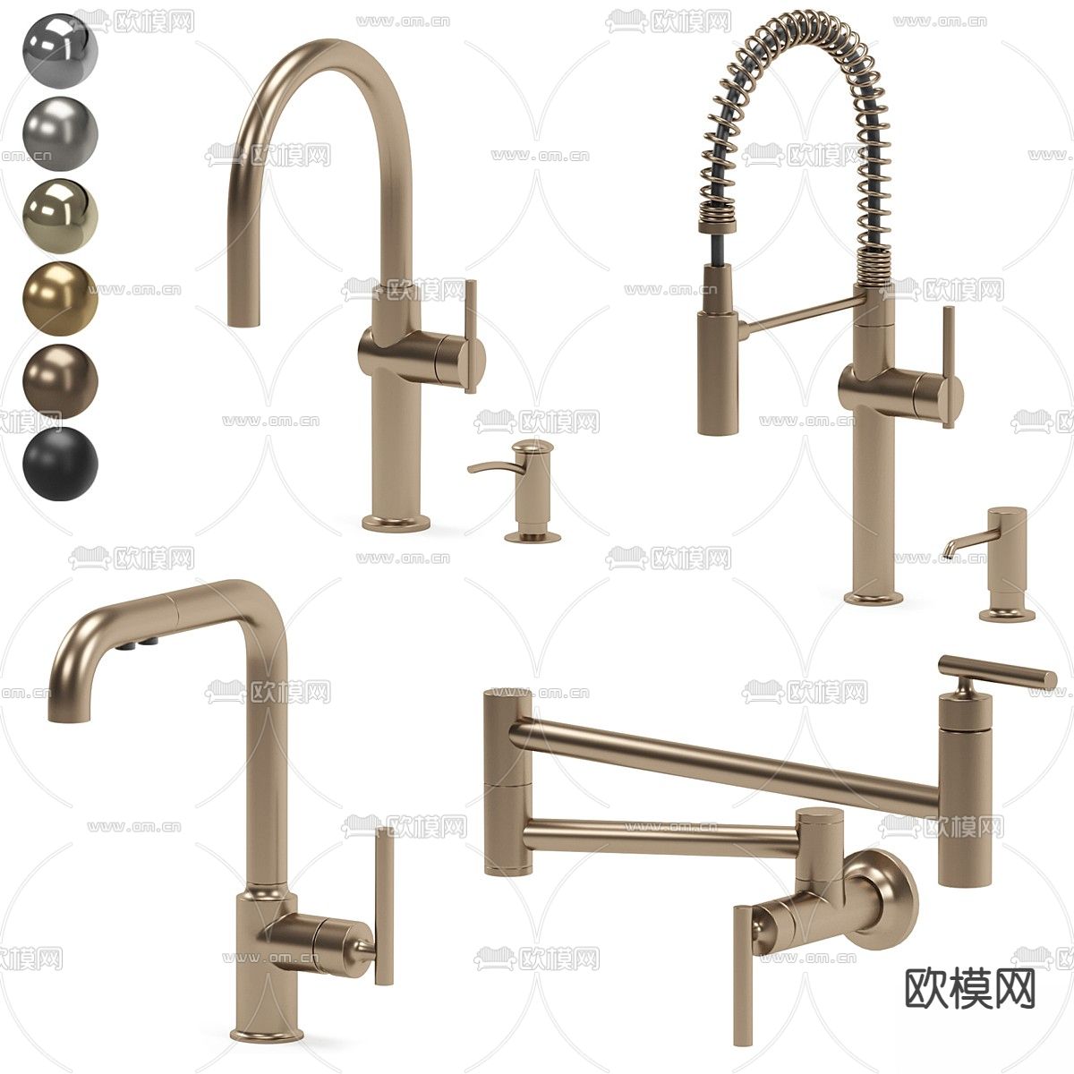 水龙头3d模型下载（渲染图2）