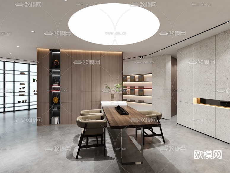 装饰公司门厅 展厅3d模型下载(渲染图4)