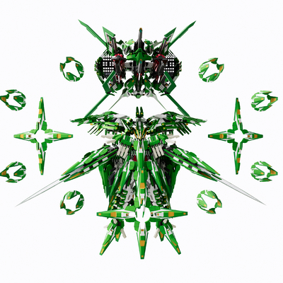  高达机器人玩具su模型 
