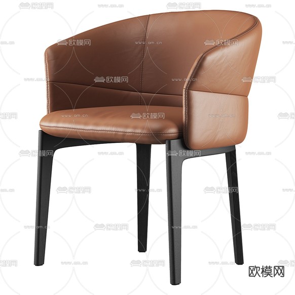 Molteni 椅子 餐椅3d模型下载(渲染图2)