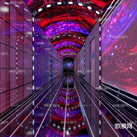 KTV走廊 过道3d模型下载