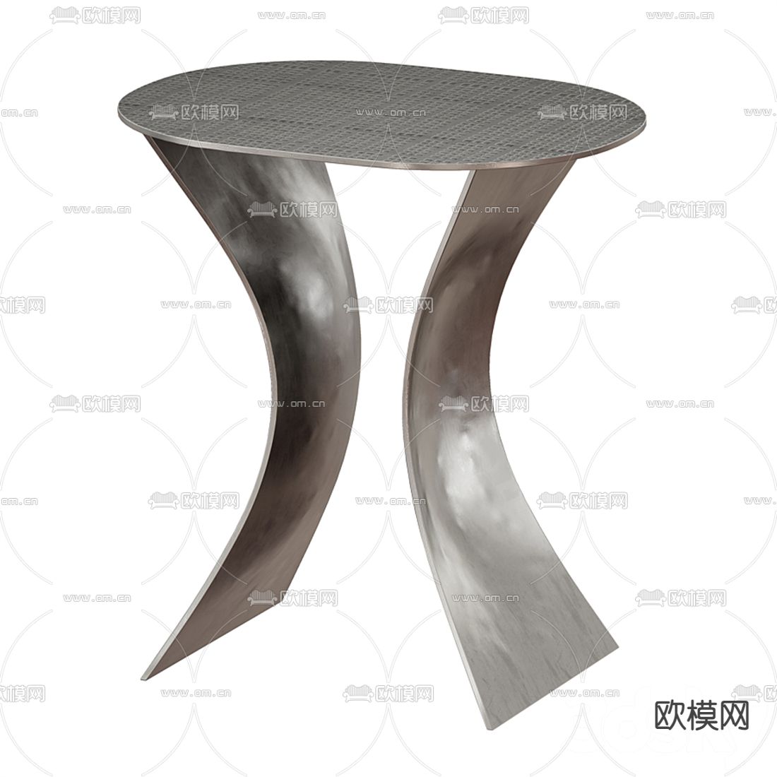 Fendi现代边几 角几3d模型下载（渲染图1）