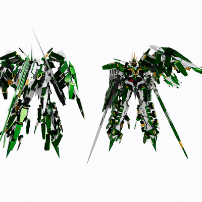  高达机器人玩具su模型 
