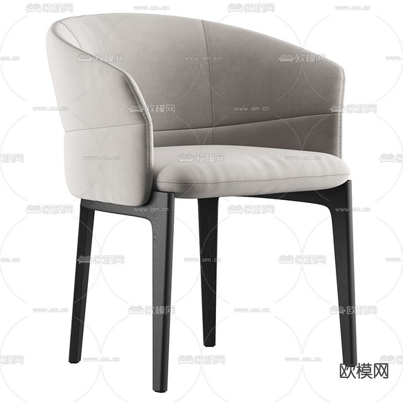 Molteni 椅子 餐椅3d模型下载(渲染图1)