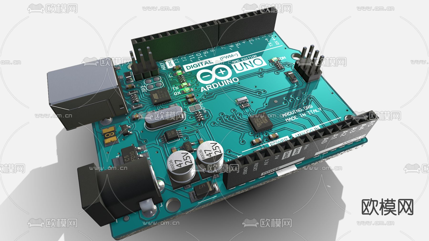 电路板 电路元件 电脑零件su模型下载（渲染图2）