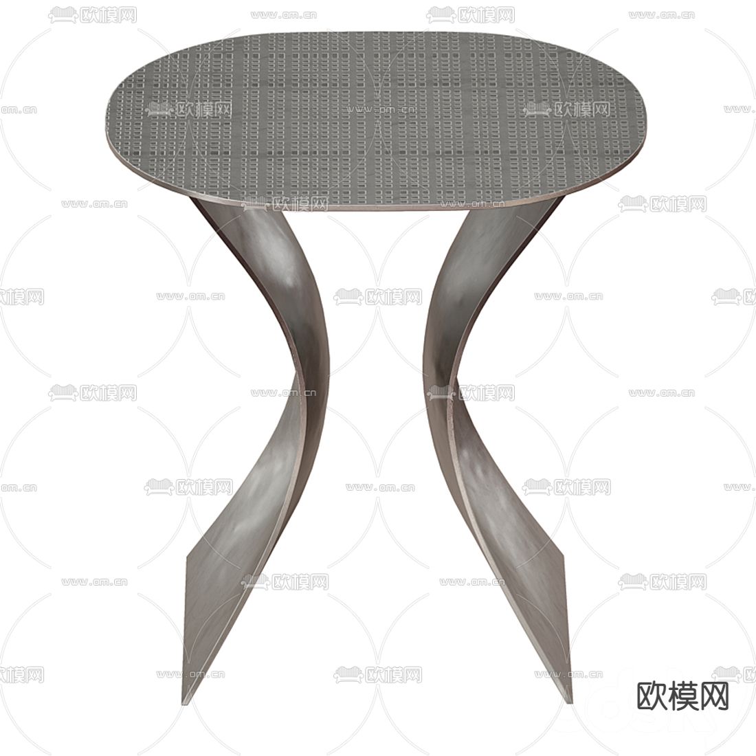 Fendi现代边几 角几3d模型下载（渲染图2）