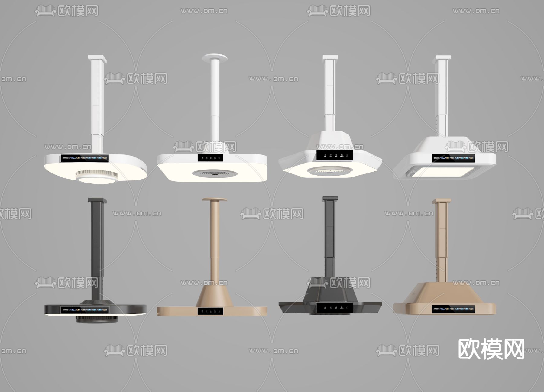 麻将灯 吸烟灯 棋牌室灯su模型下载（渲染图2）