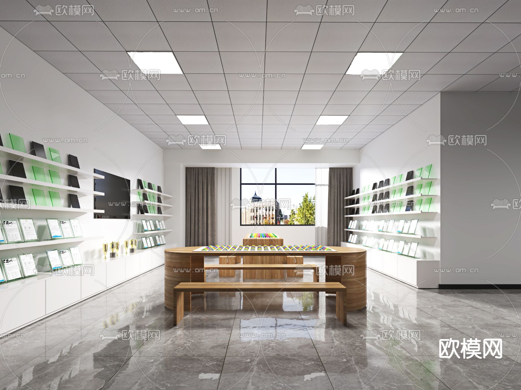 现代汽修店 汽车美容店3d模型下载（渲染图4）