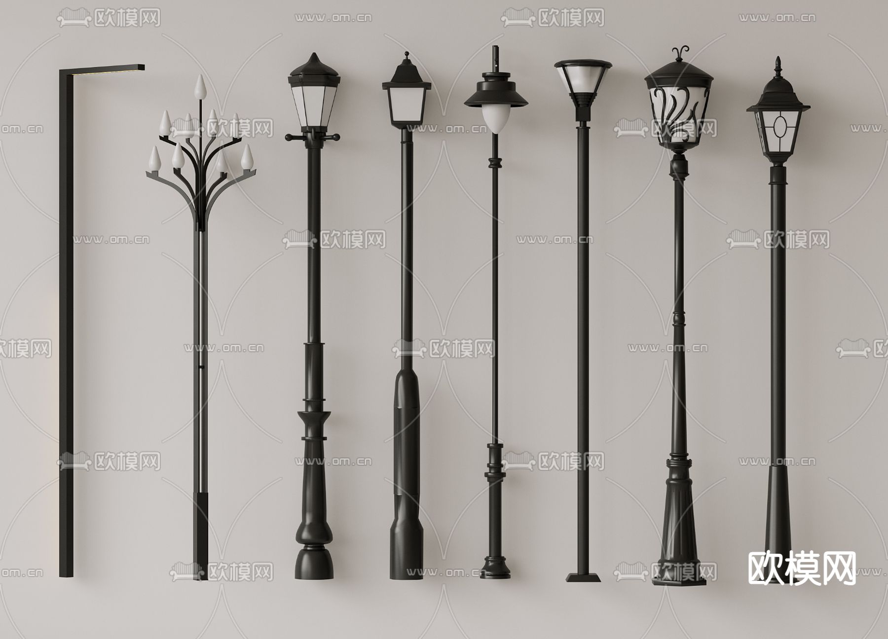 路灯 庭院路灯 景观路灯3d模型下载
