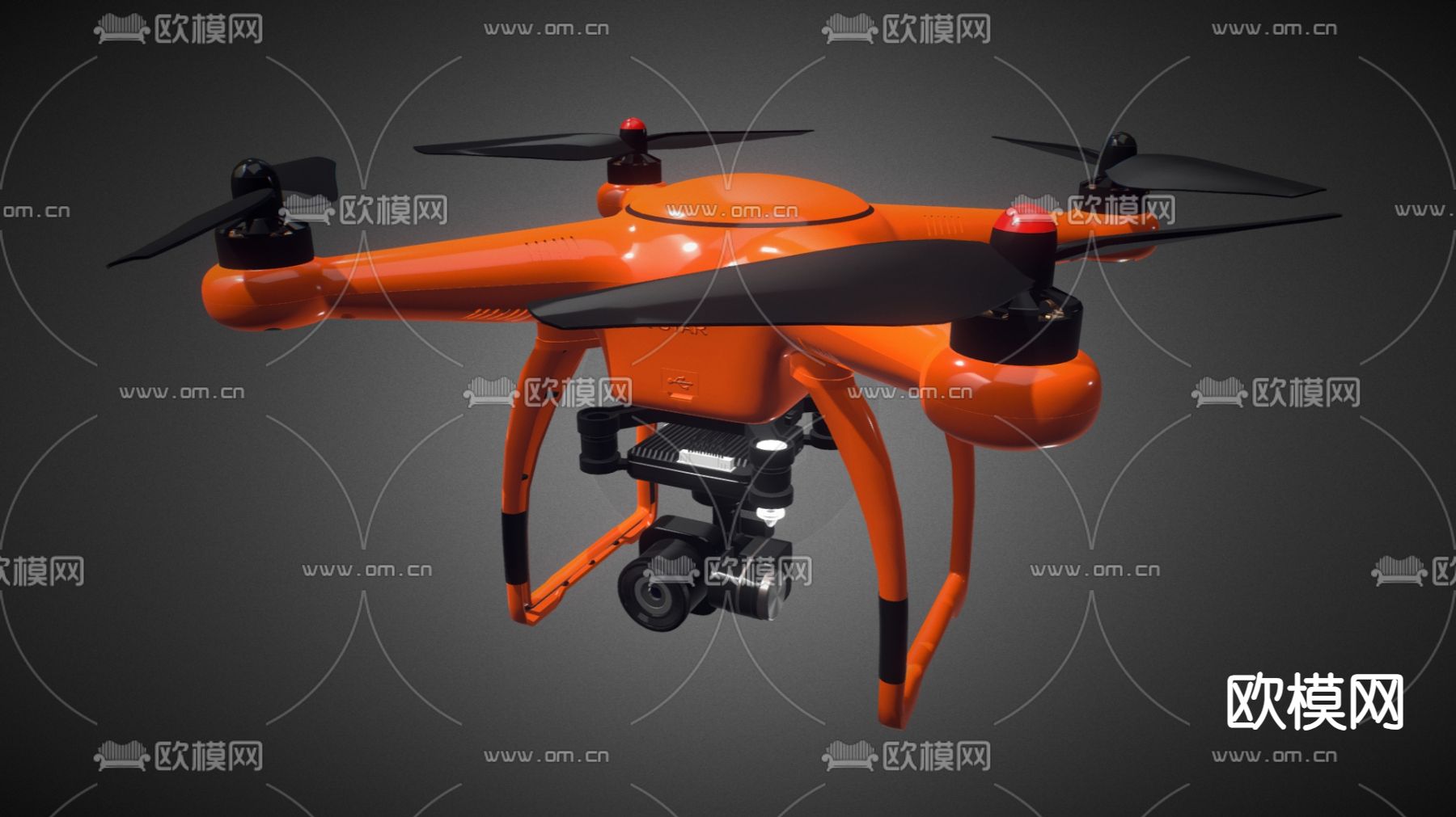 现代无人机3d模型下载