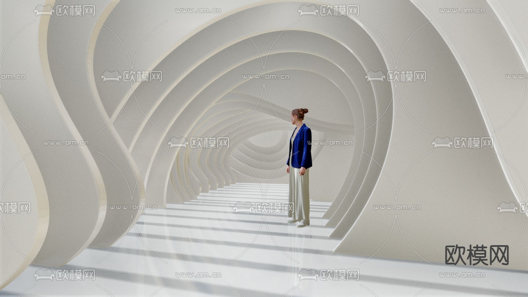 现代展览馆 艺术馆3d模型下载