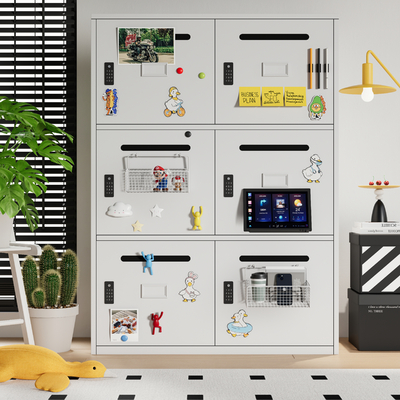  现代铁皮柜 储物柜 文件柜su模型 