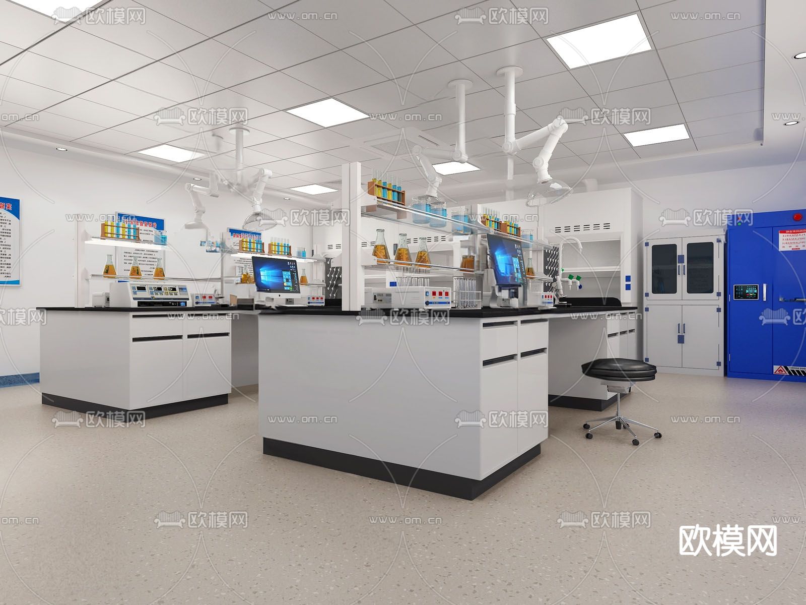 实验室 实验教室 科研所3d模型下载