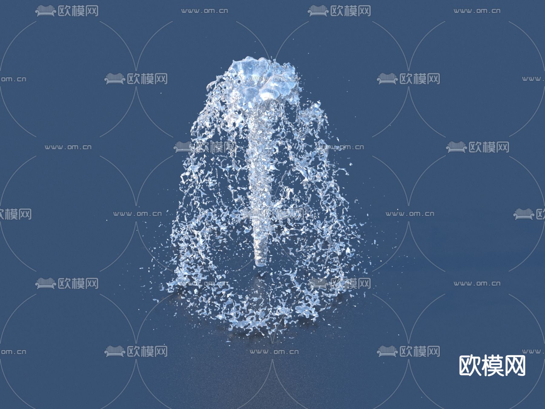 喷泉 涌泉 水景3d模型下载