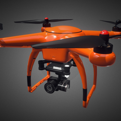  无人机 高空摄像机器su模型 