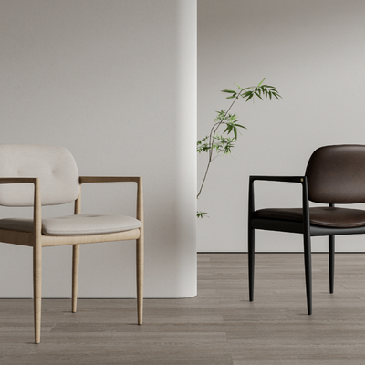  Minotti 餐椅 单椅su模型 