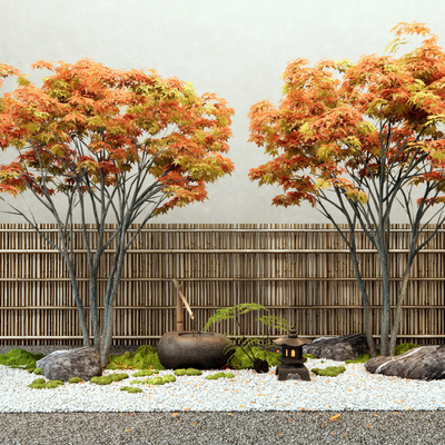  景观树 红枫树su模型 