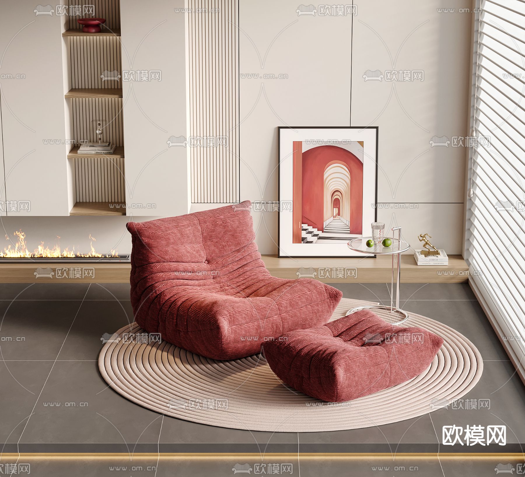 懒人沙发 休闲沙发3d模型下载