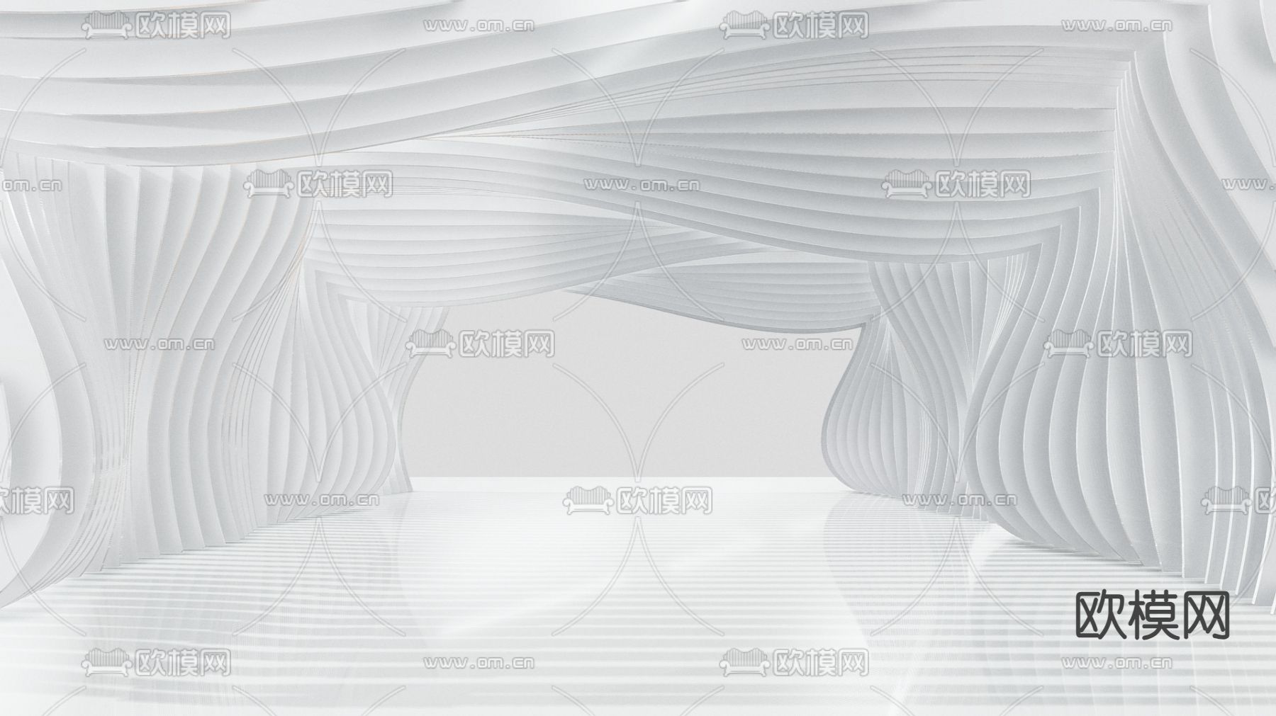 现代展览馆 艺术馆3d模型下载