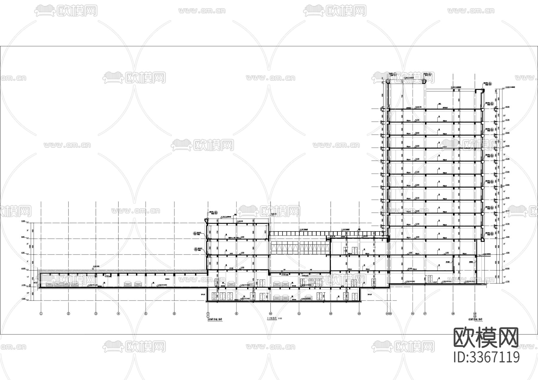 会所建筑CAD施工图下载（渲染图8）