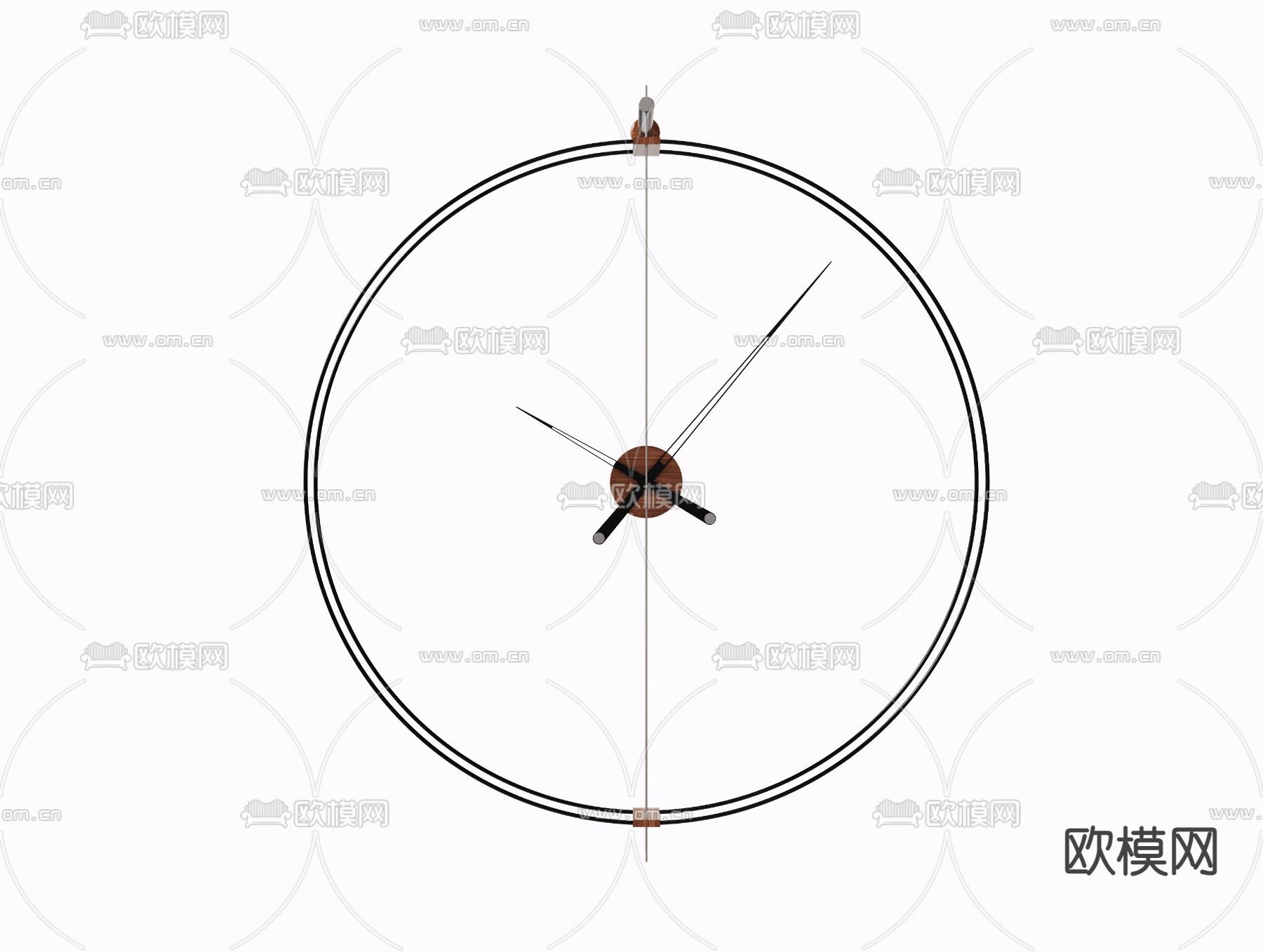 时钟 挂钟su模型下载（渲染图2）
