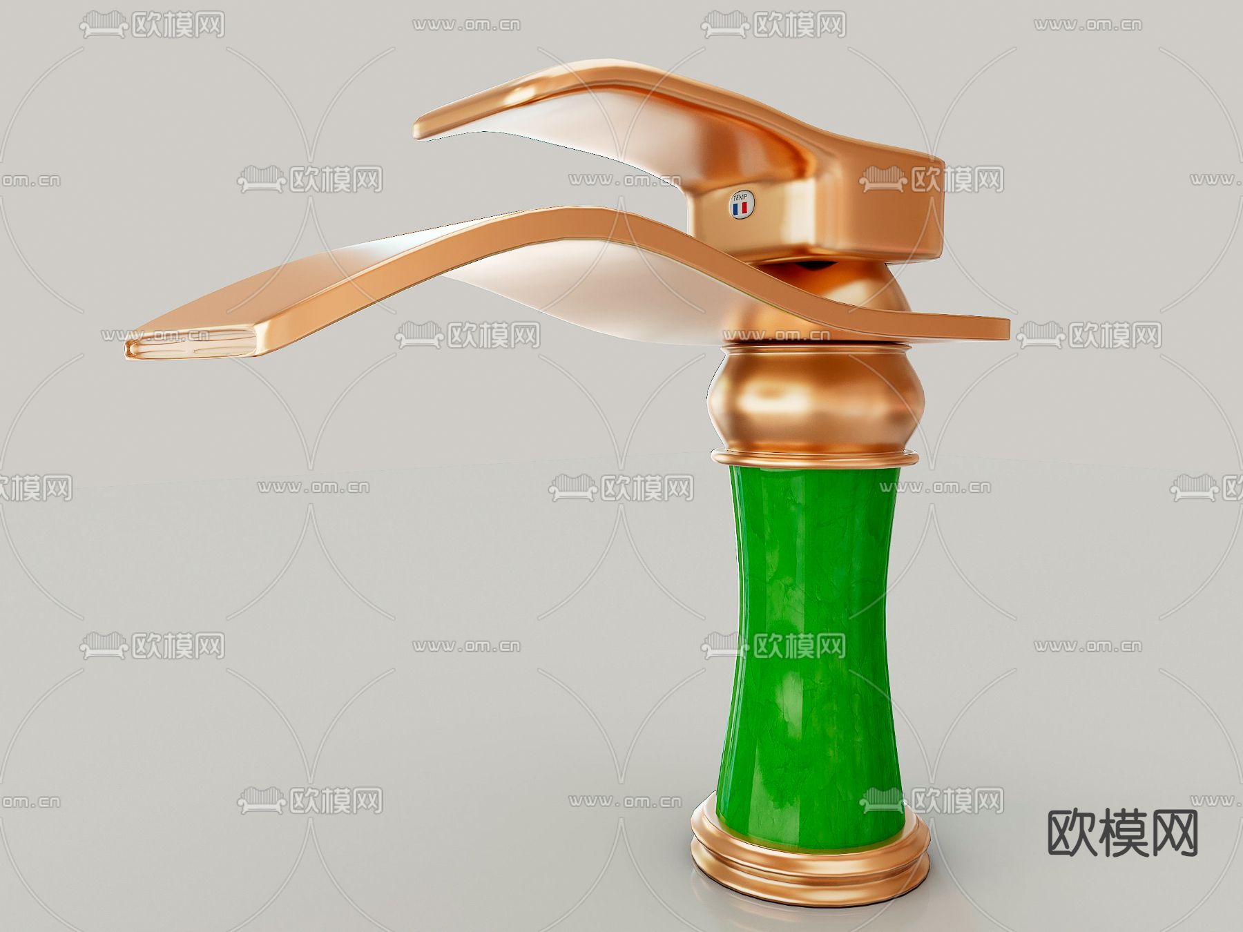 欧式水龙头su模型下载（渲染图2）