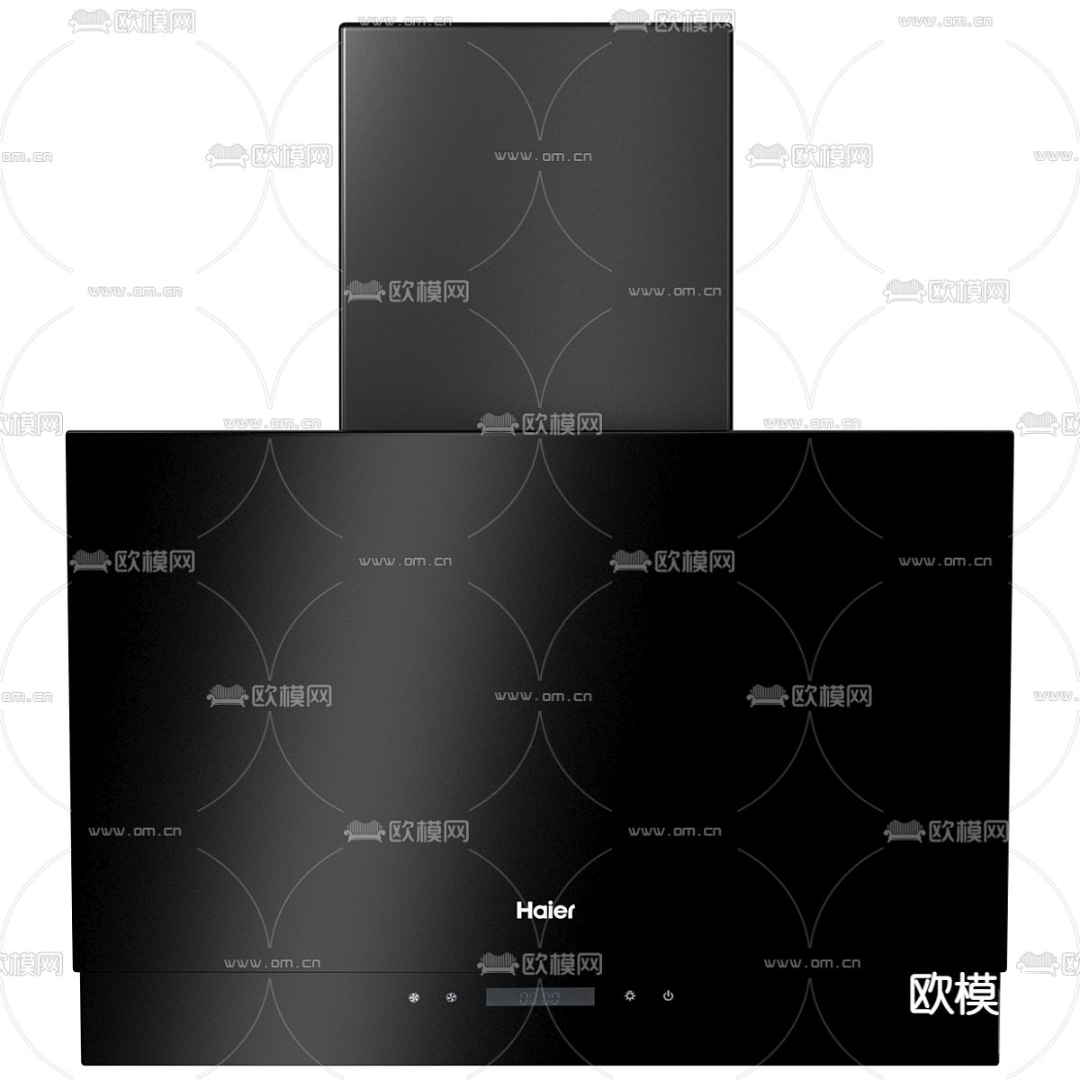 现代抽油烟机su模型下载（渲染图2）