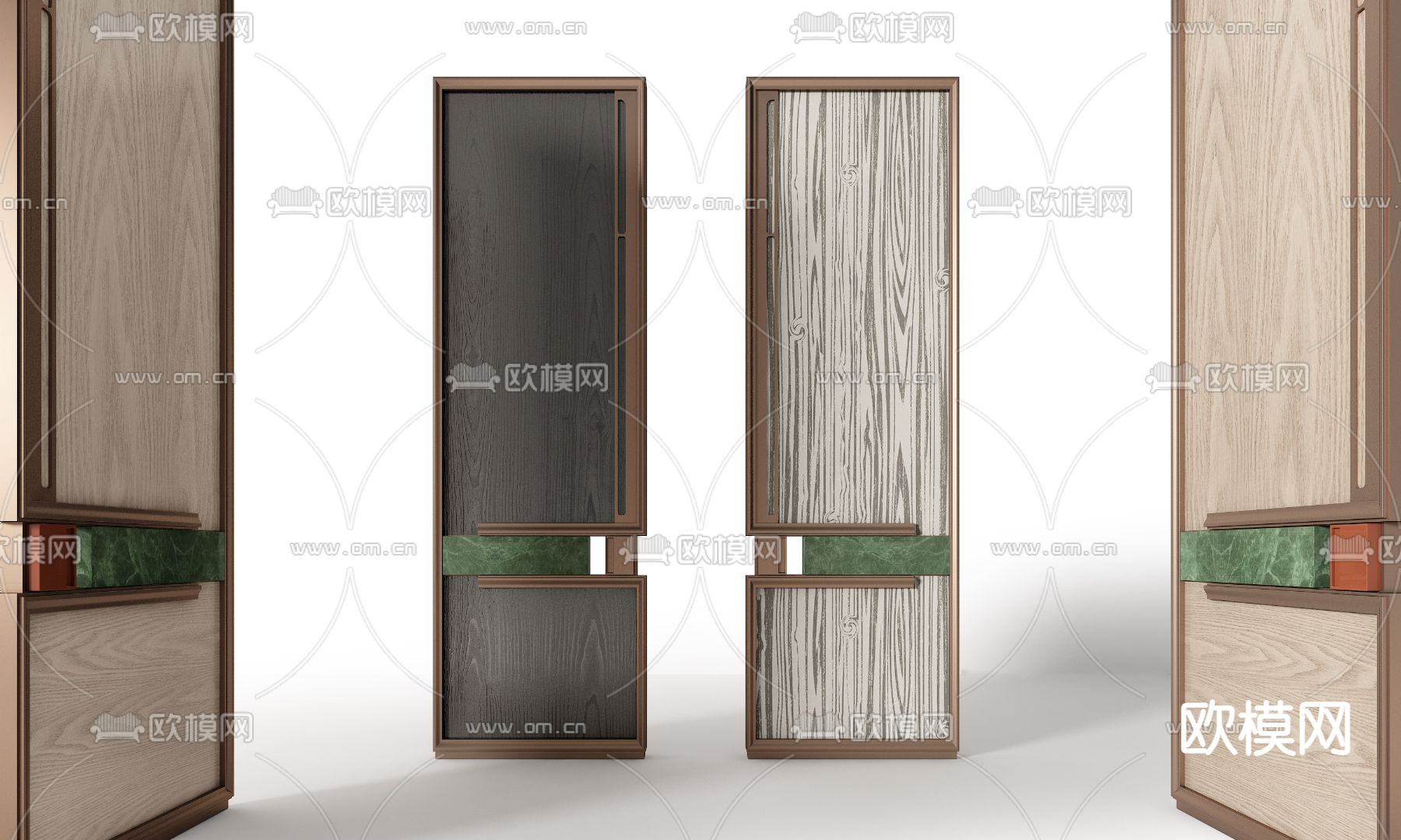 CCD 现代酒店屏风3d模型下载