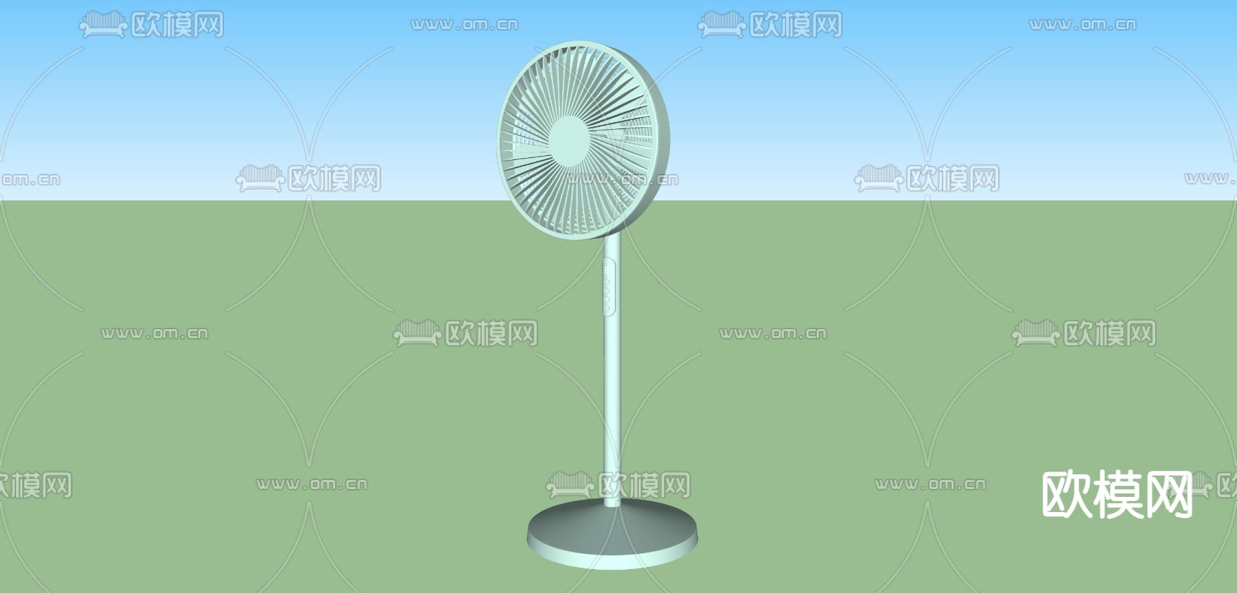 落地风扇su模型下载（渲染图1）