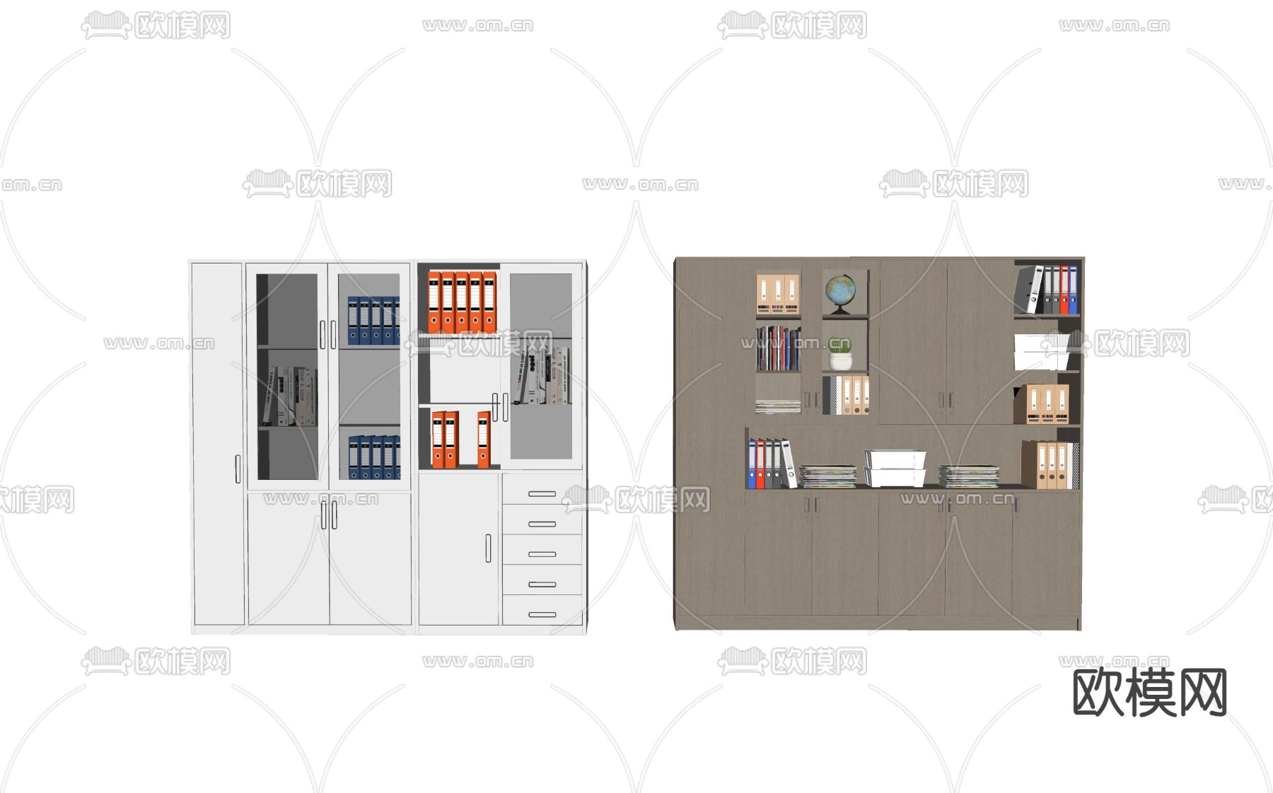 文件柜su模型下载（渲染图1）