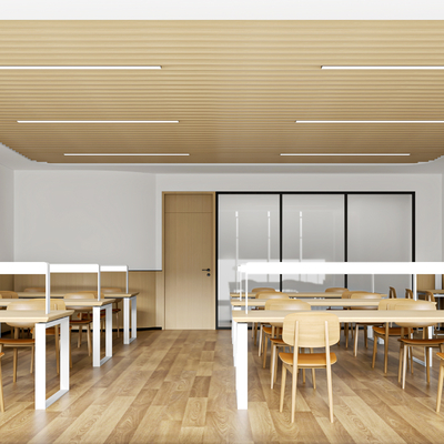  党建学习室 交流室 接待室su模型 