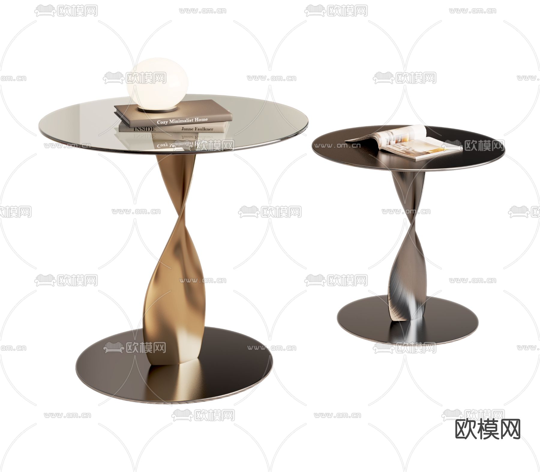 Poliform现代边几 角几 圆几3d模型下载