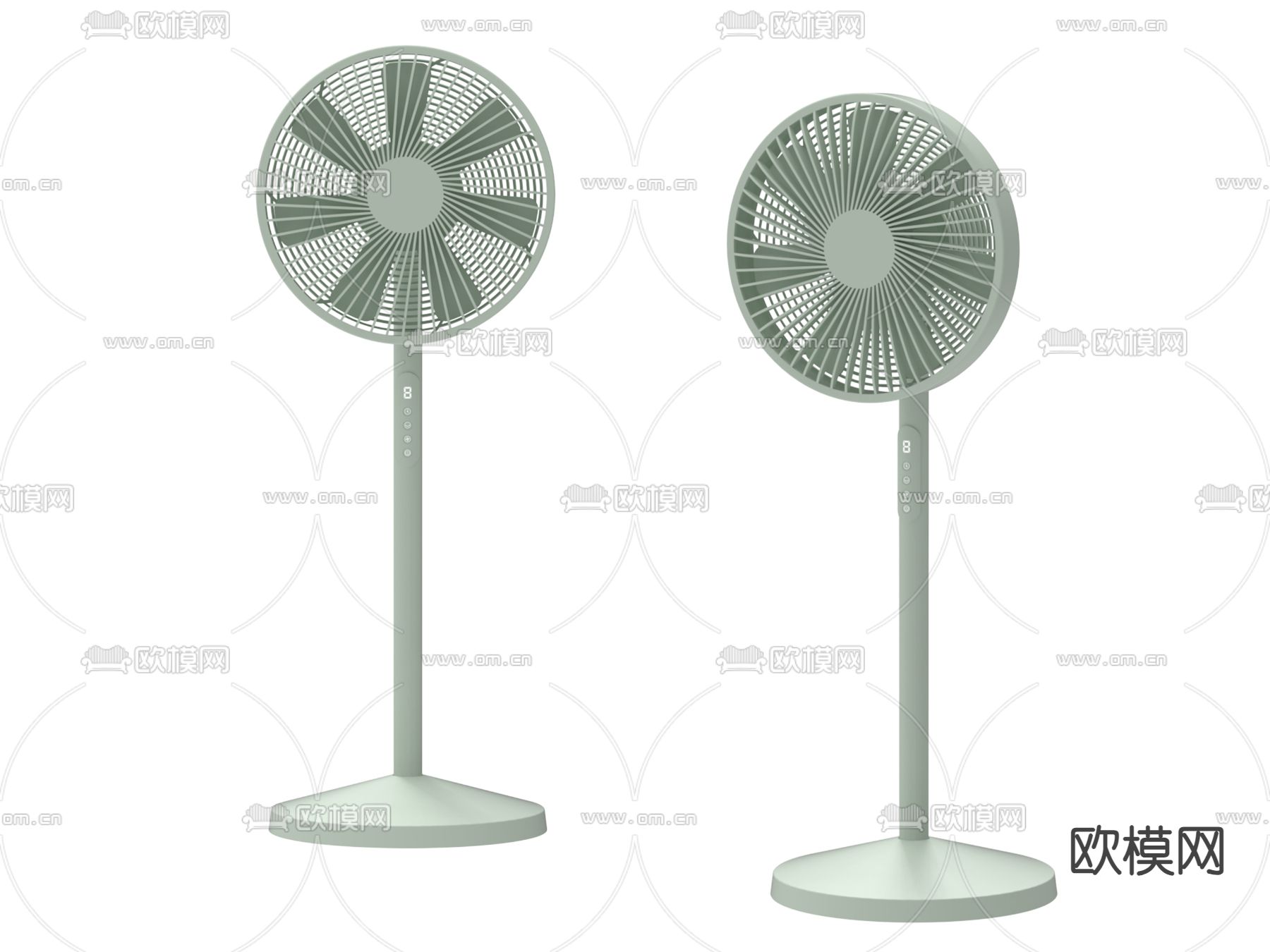 落地风扇su模型下载（渲染图2）