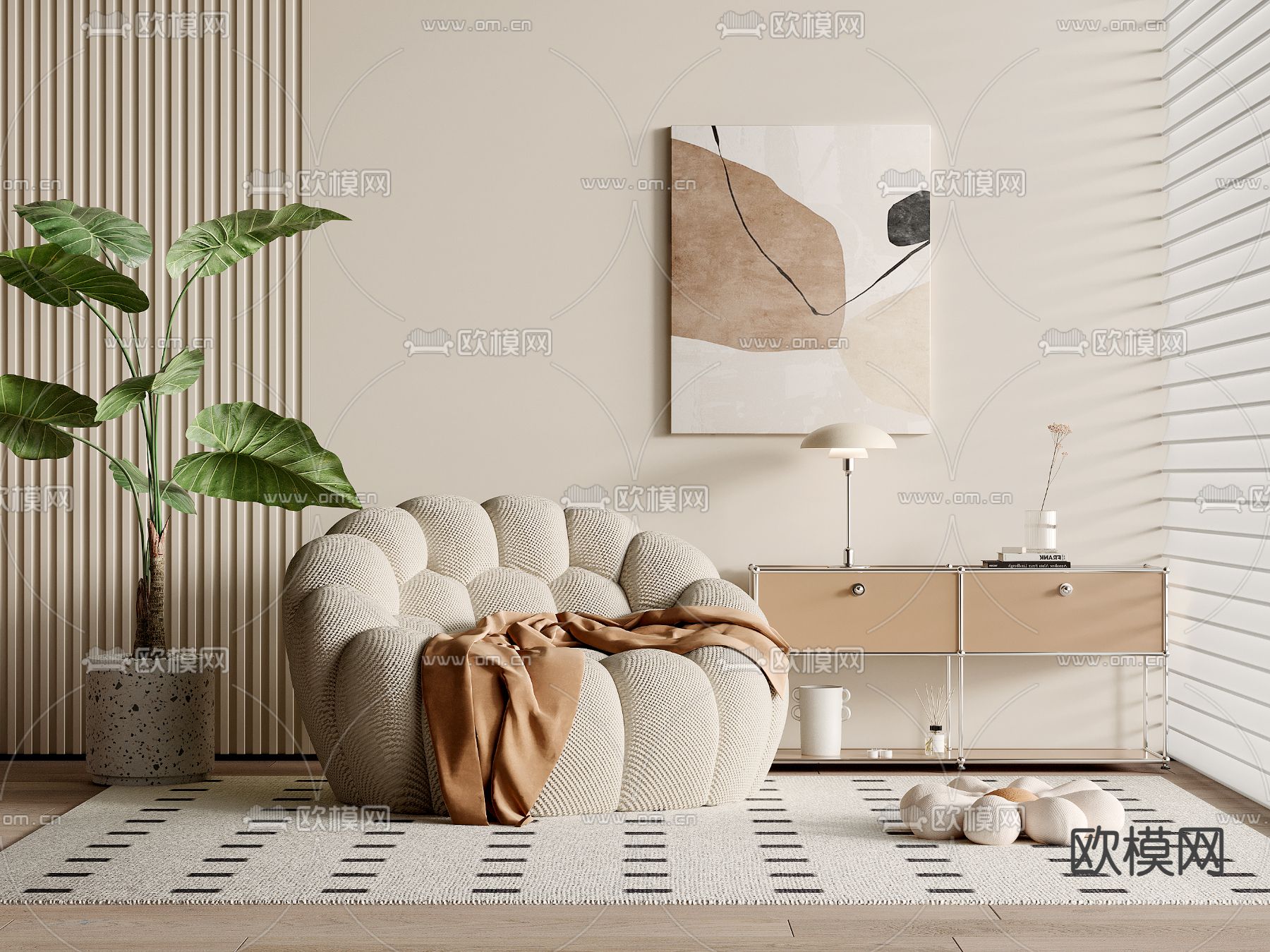 单人沙发 休闲沙发3d模型下载