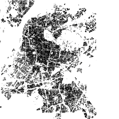  简模规划图 建筑体块建筑群su模型 