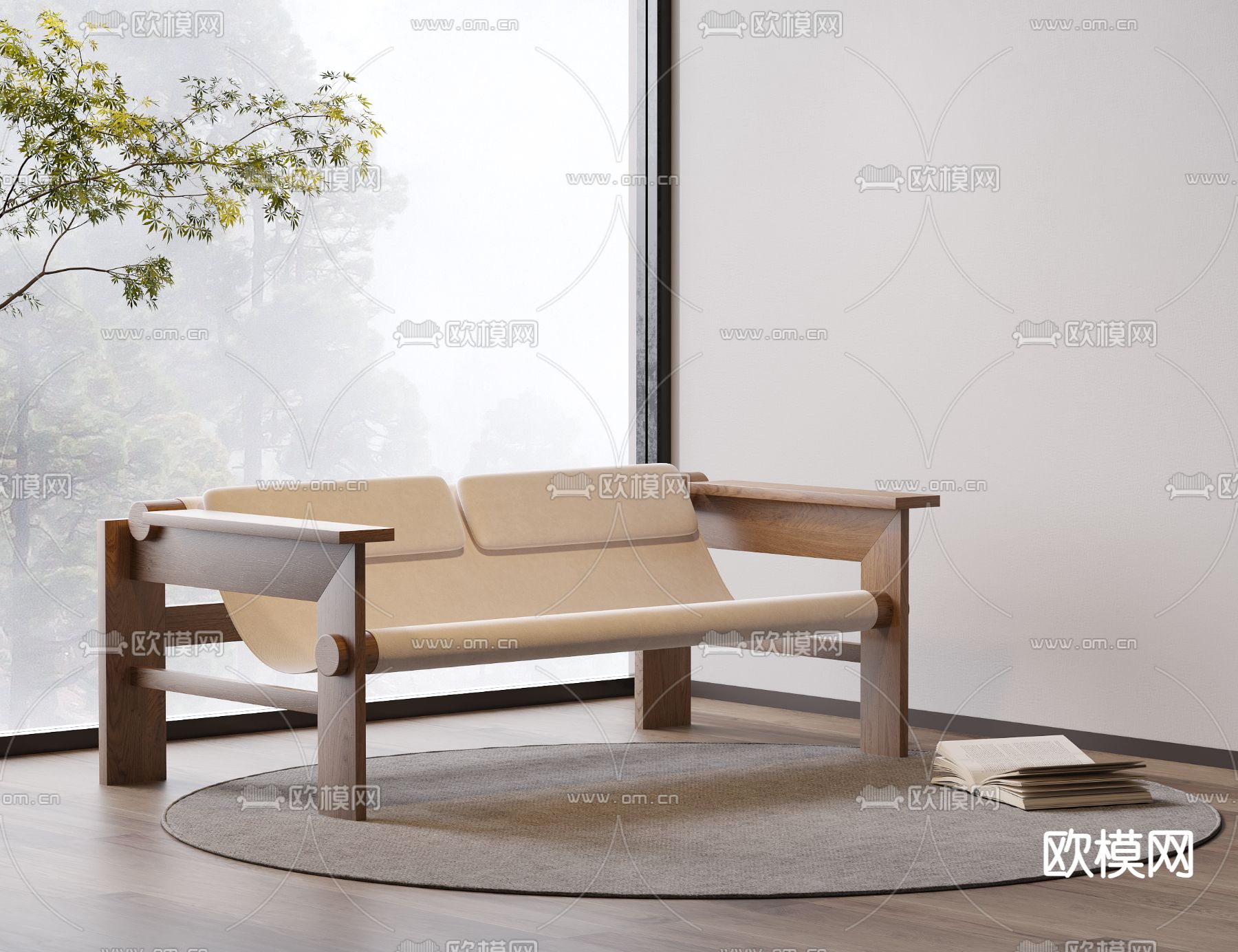 中古风椅子 休闲椅3d模型下载