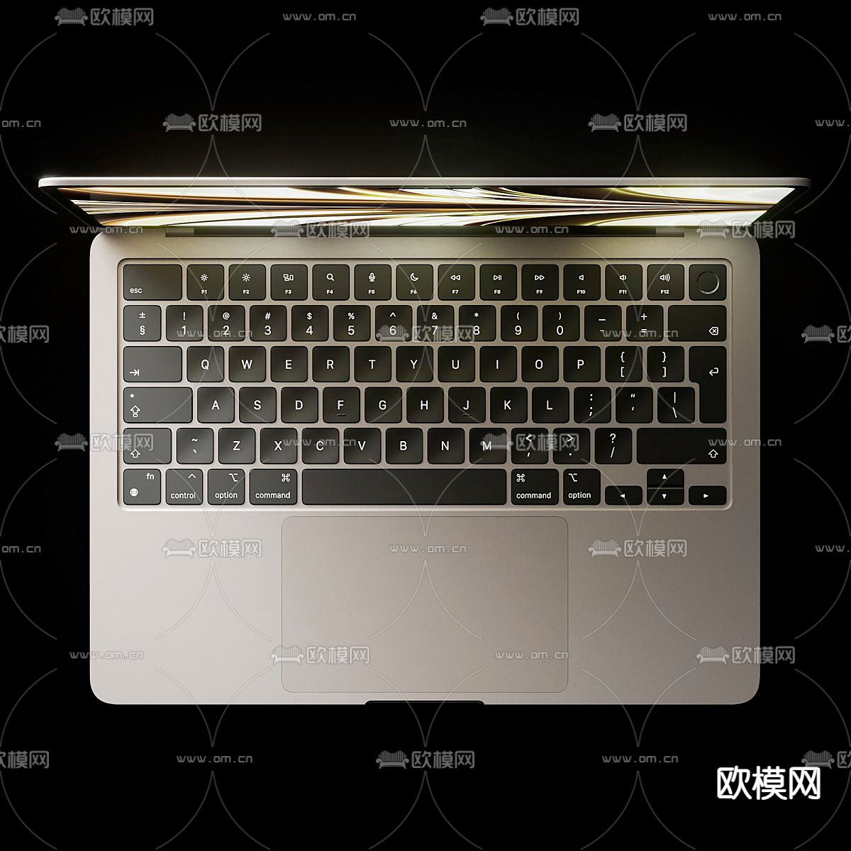 苹果笔记本电脑su模型下载（渲染图2）