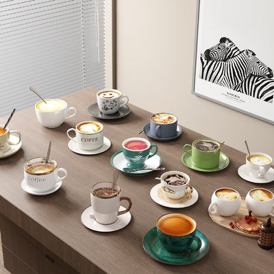 咖啡杯 咖啡 杯子 杯具 水杯su模型 