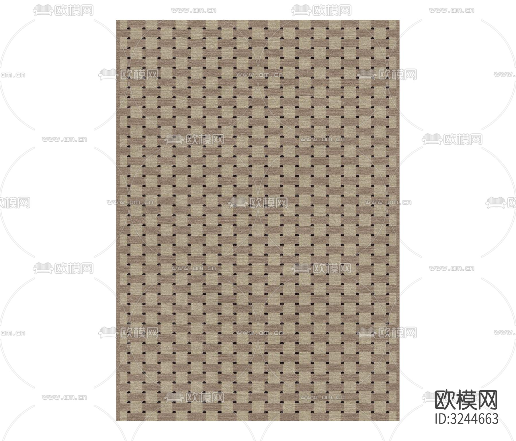 棕色几何地毯贴图下载