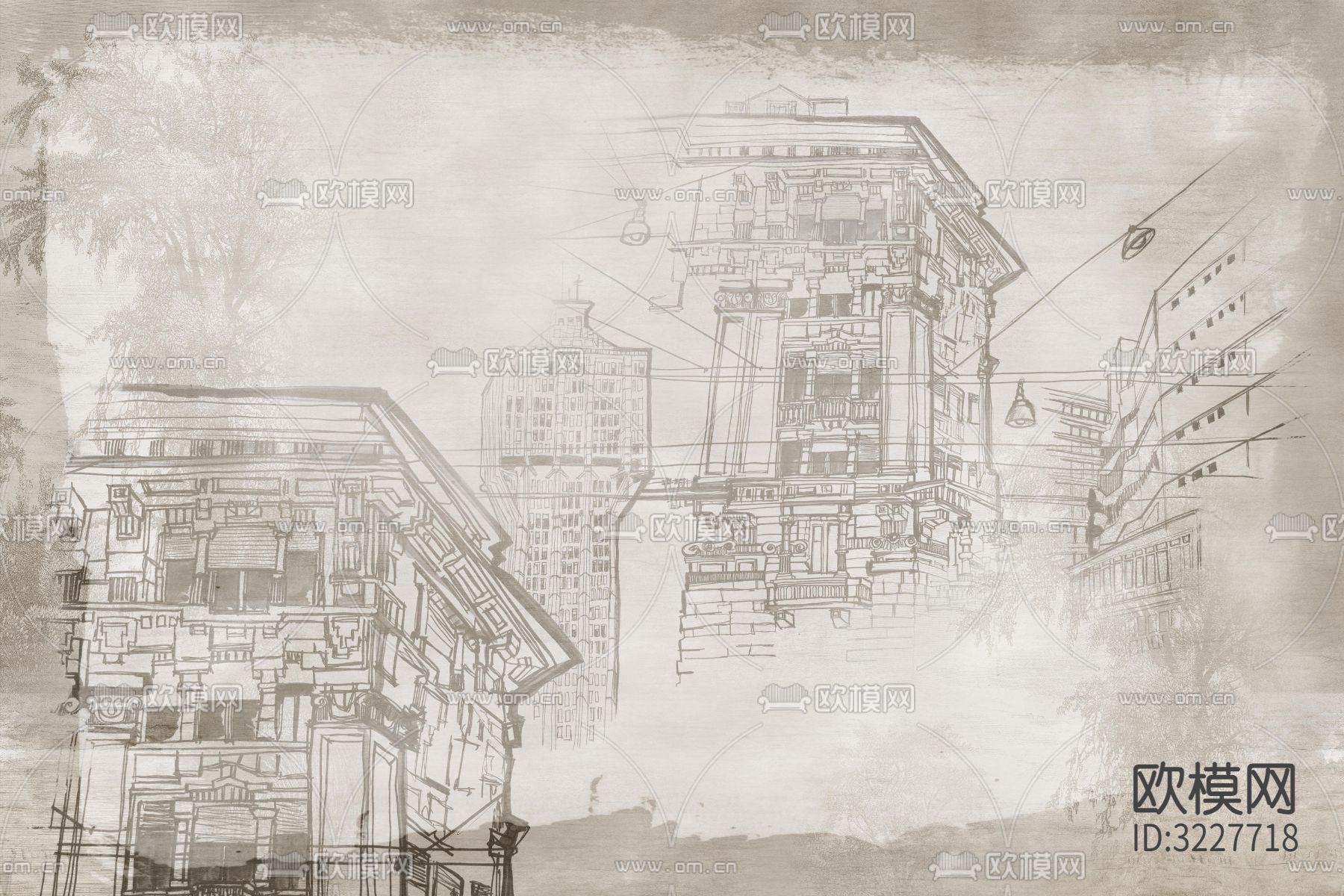 建筑线条壁纸贴图下载